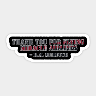 Miracle airlines. Sticker